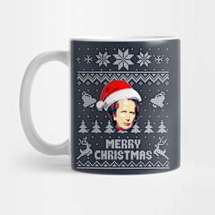 Margaret Thatcher Merry Christmas Mug